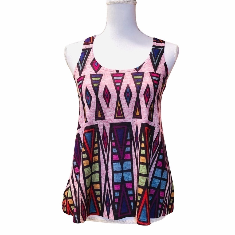 KARLIE - WOMENS COLORFUL TANK TOP SIZE SMALL